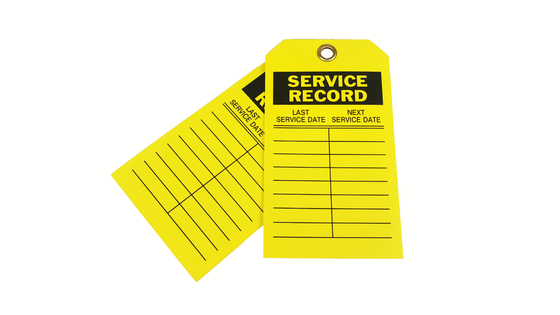 Industrial  Plastic Safety Tag Customized Waterproof Plastic Material