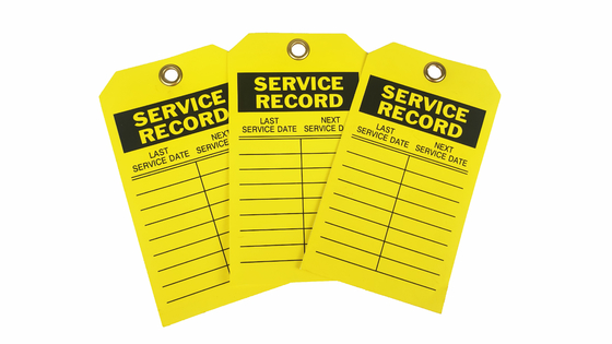 Industrial  Plastic Safety Tag Customized Waterproof Plastic Material