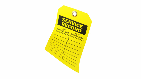 Industrial  Plastic Safety Tag Customized Waterproof Plastic Material