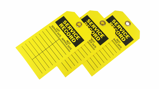 Industrial  Plastic Safety Tag Customized Waterproof Plastic Material