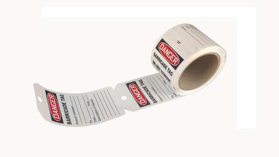 Custom Design Plastic Safety Tag Waterproof UV Resistant