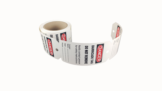 Custom Design Plastic Safety Tag Waterproof UV Resistant