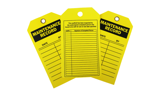 Long Lasting Durable Plastic Safety Tag WarningTags With Custom Logo