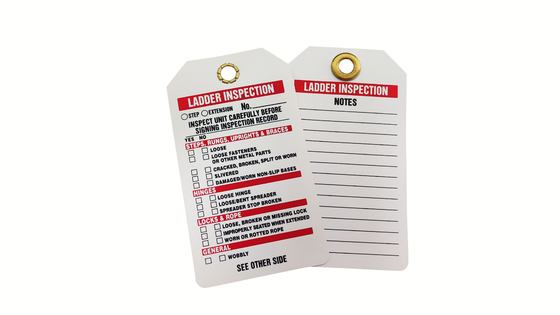 Custom Design Plastic Safety Tag PVC Material For Durable Performance
