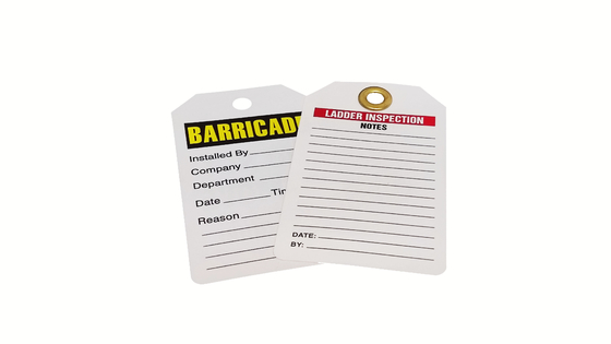 Custom Design Plastic Safety Tag PVC Material For Durable Performance