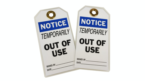 Durable Plastic Safety Tag Plastic materials Long Lasting And High Durability