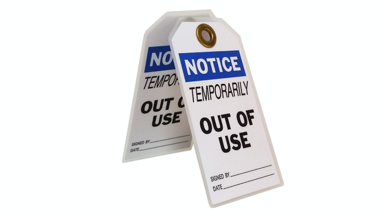 Durable Plastic Safety Tag Plastic materials Long Lasting And High Durability