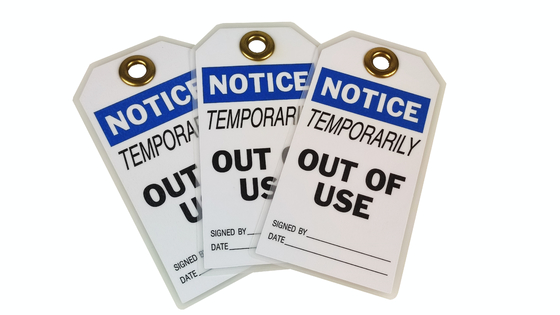 Durable Plastic Safety Tag Plastic materials Long Lasting And High Durability
