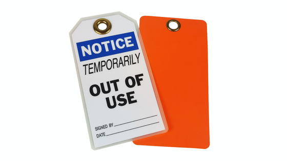 Durable Plastic Safety Tag Plastic materials Long Lasting And High Durability