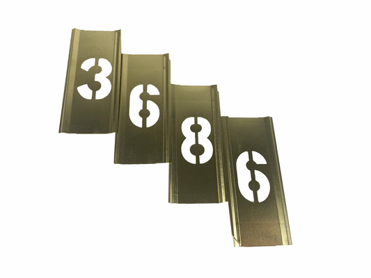 Brass Rectangle Custom Stencil Adjustable Interlocking for Paint Stencil