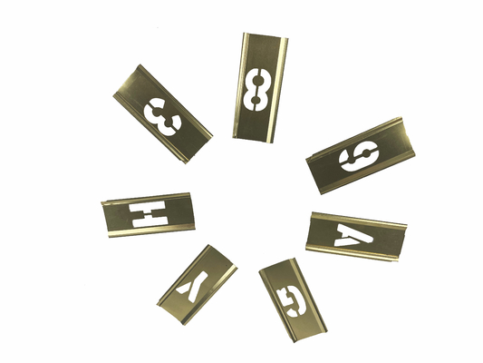 Brass Rectangle Custom Stencil Adjustable Interlocking for Paint Stencil