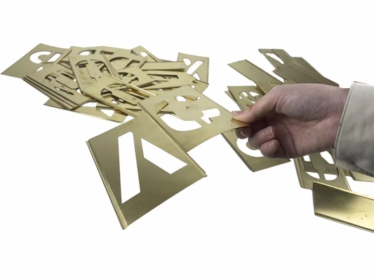 Brass Rectangle Custom Stencil Adjustable Interlocking for Paint Stencil