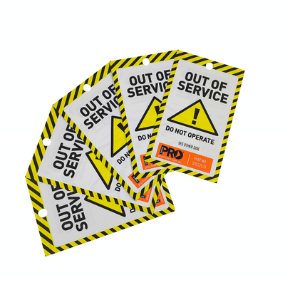 Customized Logo Plastic Safety Tag for Custom Design and Sale of Products