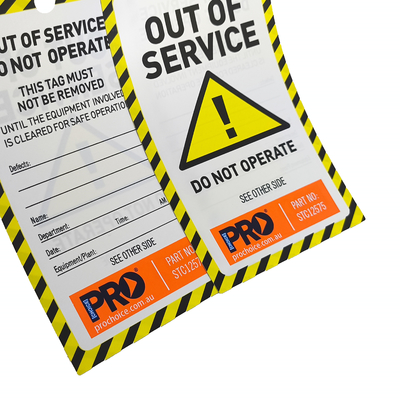 Customized Logo Plastic Safety Tag for Custom Design and Sale of Products