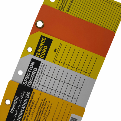 Custom Plastic Safety Tag With Long Lasting Durability And Logo Branding