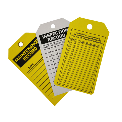 Custom Plastic Safety Tag With Long Lasting Durability And Logo Branding