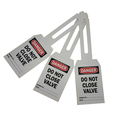 Custom Design Plastic Safety Tag For Requirements