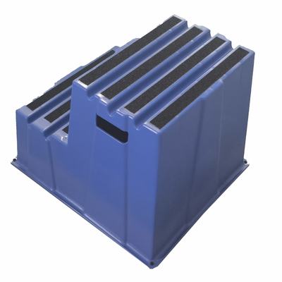 Non Slip Plastic Step Stool With Non Slip Treads 2 Step Lightweight Design 14.25 Inches Deep