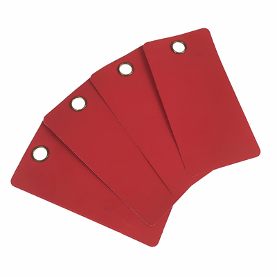 Custom Plastic PVC Blank Waterproof Safety Lockout Tagout Label Tag