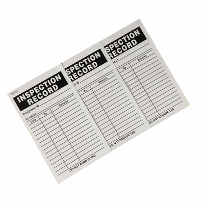 Customizable Plastic Safety Tag with Printed Design