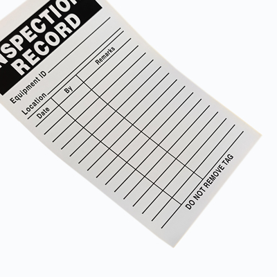 Customizable Plastic Safety Tag with Printed Design