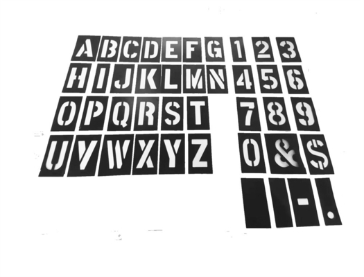 Adjustable PVC Stencils with 90 Letters 30 Numbers and Various Symbols for Public