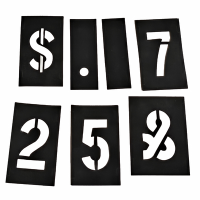 Adjustable PVC Stencils with 90 Letters 30 Numbers and Various Symbols for Public