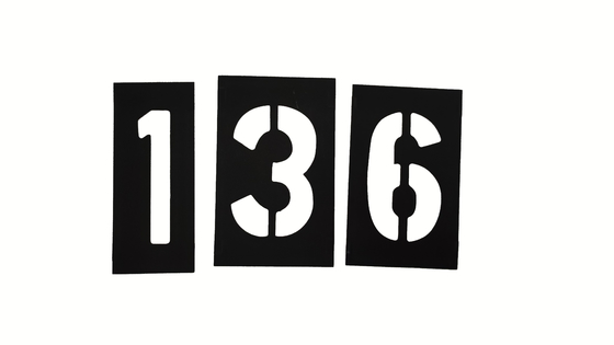 PVC Stencil Black PVC Number and Letter Stencil