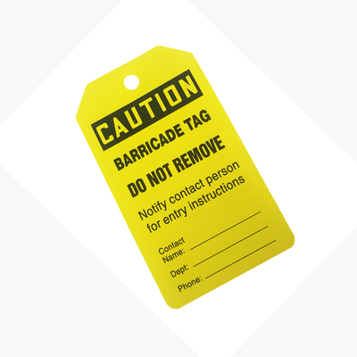 Long Lasting Plastic Safety Tag for Enhanced Workplace Safety