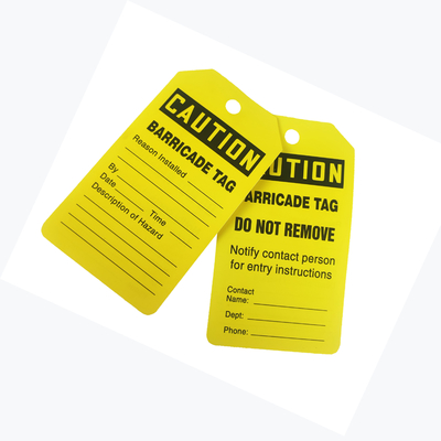 Long Lasting Plastic Safety Tag for Enhanced Workplace Safety