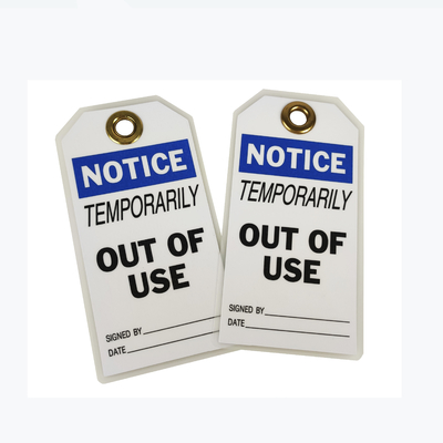 Custom Design Plastic Safety Tag For Industrial Safety And Effectiveness