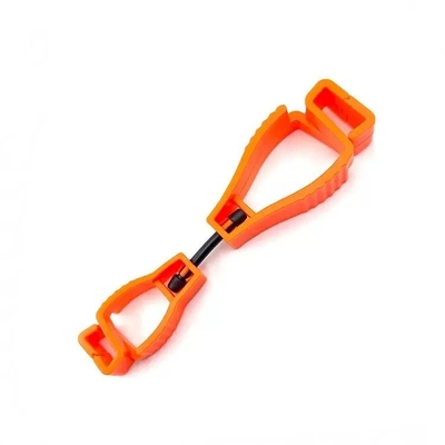 Plastic Glove Clips Multi-Color Custom Logo Safety Interlock Clips for Labor Work