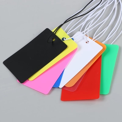 Plastic Tags PVC Blank Tag Rectangle Colorful Plastic Safety Tag