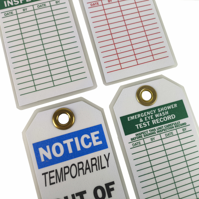 Durable Tag Product Waterproof Plastic Safety Tag With Custom Design