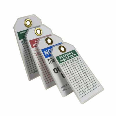 Durable Tag Product Waterproof Plastic Safety Tag With Custom Design