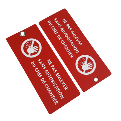 Waterproof Custom Pensonal Items Plastic Safety Tag Identicication Tag