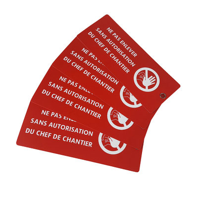 Waterproof Custom Pensonal Items Plastic Safety Tag Identicication Tag