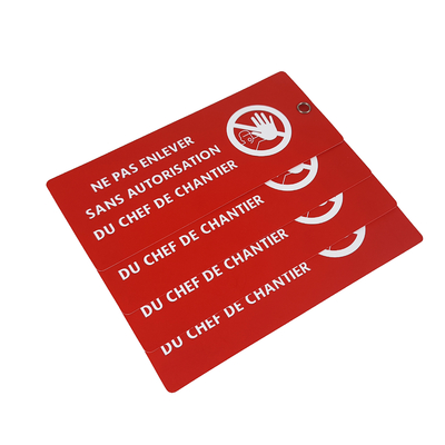 Waterproof Custom Pensonal Items Plastic Safety Tag Identicication Tag