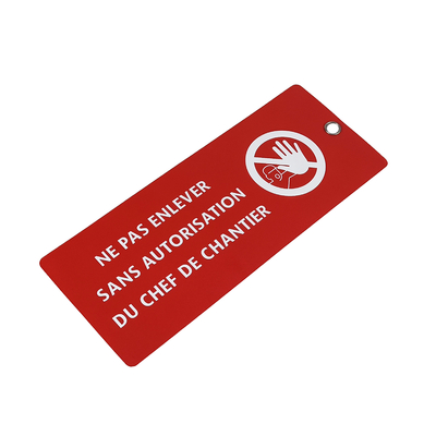 Waterproof Custom Pensonal Items Plastic Safety Tag Identicication Tag