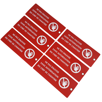 Waterproof Custom Pensonal Items Plastic Safety Tag Identicication Tag