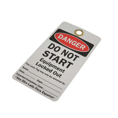 Industrial Plastic Safety Tag With Waterproof And Durable Feature
