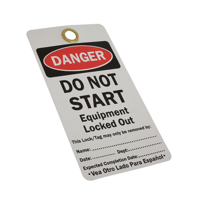 Industrial Plastic Safety Tag With Waterproof And Durable Feature