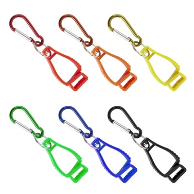 Plastic Glove Clips Multi-Color Custom Logo Safety Interlock Clips for Labor Work