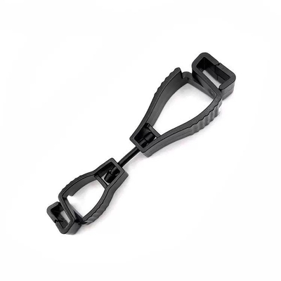 Customized Logo Colored Plastic Glove Clip Polythelene Interlock Clips