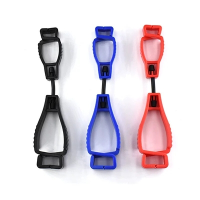 Customized Logo Colored Plastic Glove Clip Polythelene Interlock Clips