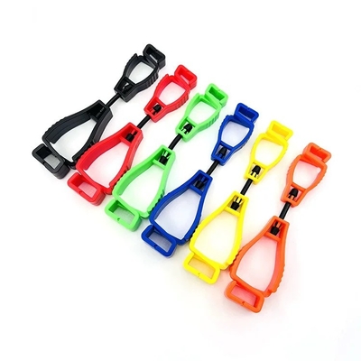 Customized Logo Colored Plastic Glove Clip Polythelene Interlock Clips