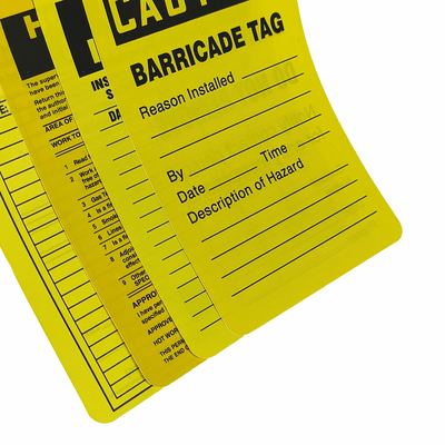 Customized Plastic Safety Tag With Durable Waterproof Design And Logo