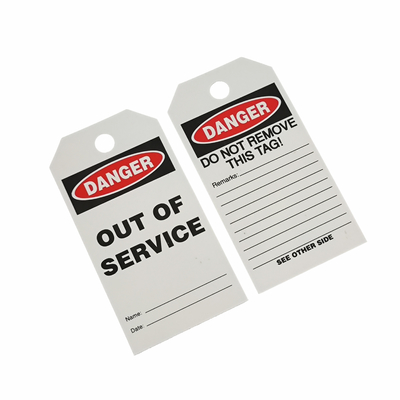 Customizable Plastic Safety Tag for Industrial Compliance