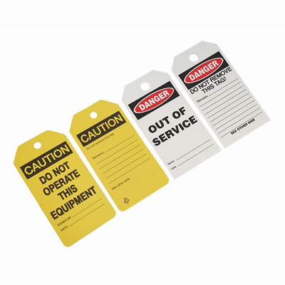 Customizable Plastic Safety Tag for Industrial Compliance