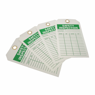 Durable Plastic Safety Tag Identification Tag For Unique Identification